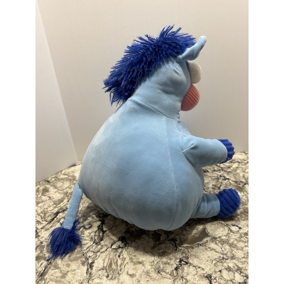 Blue Fat Donkey Plush Viral Walmart Easter Round Stuffed Animal RARE Super Soft - Picture 6 of 11